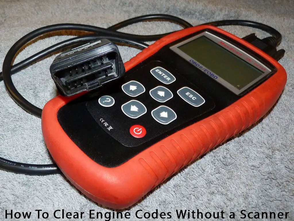 How to clear engine codes without a scanner